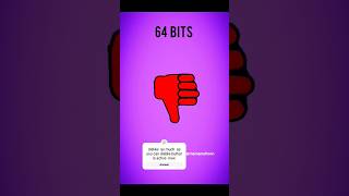 64 bits 32 bits 16 bits 8 bits 4 bits 2 bits 1 bits dislike as much you can MOTESOR shorts [upl. by Yrag]