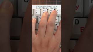 Newest KTT Baby Blue Tactile and Creamy shorts keyboard asmr mechanicalkeyboard [upl. by Hsirehc893]