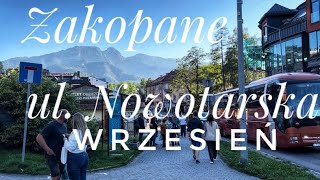 Zakopane we wrześniu ul Nowotarska [upl. by Aztiraj]