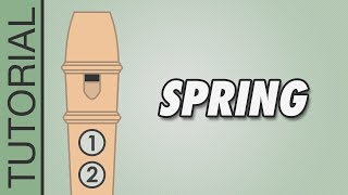 Vivaldi  Spring  Recorder Tutorial [upl. by Aciruam]