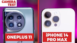 OnePlus 11 vs iPhone 14 Pro Max Camera Test Video Quality [upl. by Yroggerg]