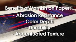 How to Varnish a Paper Giclee Print [upl. by Stonwin]