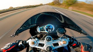 TRIUMPH DAYTONA 675  ACCELERATION 🔥 0270 KMH  PURE SOUND [upl. by Ennaillek185]