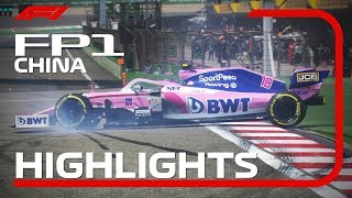 2019 Chinese Grand Prix FP1 Highlights [upl. by Hannasus]