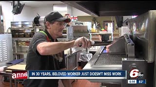 Kokomo man employed at Burger King for three decades doesnt miss work [upl. by Garratt]