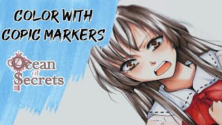 How to color Manga with Copic Markers [upl. by Leilani]