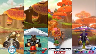 Evolution Of Wii Maple Treeway Course In Mario Kart Series 20082022 [upl. by Lundell]