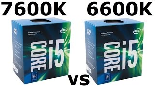 i57600k vs i56600k Showdown  Kaby Lake vs Sky Lake [upl. by Emor]