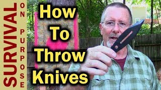 How To Throw Knives For Beginners  Knife Throwing Basics [upl. by Kennett]