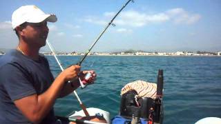 PESCA barca TONIDORADAS COSTA DE AZAHAR 25AGOSTO2011 [upl. by Enirehtak980]