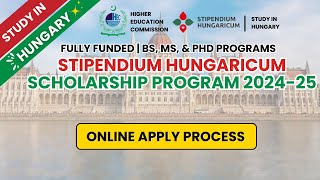 How To Apply Online Stipendium Hungaricum Scholarship 2024  Online Apply On HEC Portal For Hungary [upl. by Schwerin]