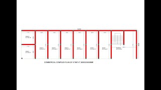 20X80 MARKET SHOP PLAN20X80 DUKAN KA NAKSHA1600 SQFT COMMERCIAL COMPLEX PLAN [upl. by Allekram835]