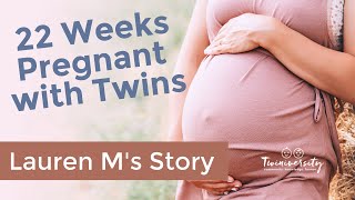 22 Weeks Pregnant with Twins What to Expect  Twin Pregnancy Vlog with Lauren M [upl. by Lucrece397]