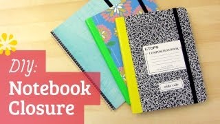 DIY Back to School Notebook Closure  Sea Lemon [upl. by Aceissej]