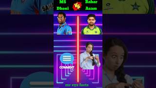 Ms Dhoni vs Babar Azam shorts cricket ipl babar viratkohli babarzam cricketlover t20worldcup [upl. by Rivera]