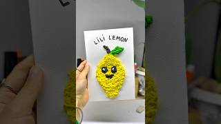 We are making a lemon out of a napkindiy kids art [upl. by Trini686]