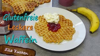 Glutenfreie Waffeln ohne Zucker die wirklich schmecken  Waffel Rezept  Glutenfrei backen [upl. by Barty]