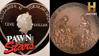 Pawn Stars Do America Two MEGA RARE Coins Worth Thousands Season 2 [upl. by Eimmis]