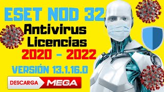 LICENCIA ESET NOD32 ANTIVIRUS ACTUALIZADO 2021 [upl. by Mclain]