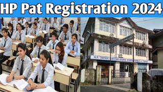 HP PAT Registration 2024  LEET REGISTRAION  Polytechnic admission 2024  Himachal Pat admission [upl. by Hound]