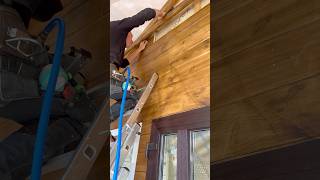 installation of wooden lining woodworning [upl. by Manville943]