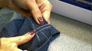 Learn How to Hem Jeans with Brother MuVit Digital Dual Feed [upl. by Randi]