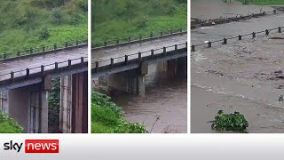 Australia Timelapse video captures severe flooding in Queensland [upl. by Biondo12]