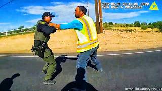 New Mexico Officers vs Wanted Shooting Suspect [upl. by Onabru277]