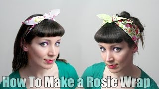 How To Sew a Rosie Wrap Hair Band  DiY Fashion Tutorial [upl. by Theis]