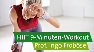 HIIT  High Intensity Interval Training mit Prof Froböse und Vanessa Blumenthal 9MinutenWorkout [upl. by Sanborn759]