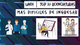 UAEH │ TOP 10 Carreras Mas Dificiles De Ingresar [upl. by Bohrer]