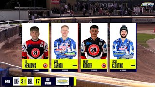 Heat 9  Oxford vs Belle Vue  National League  OXFORD SPEEDWAY TV 2024 [upl. by Deraj]