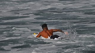 Italo Ferreira Paddles Out to PIPELINE [upl. by Nay984]