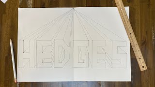 OnePoint Perspective Name  Drawing Converging Lines [upl. by Nirot]