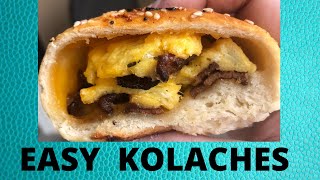 EASY BREAKFAST KOLACHES  QUICK AND SMPLE KOLACHES USING FROZEN BREAD DOUGH [upl. by Notpmah627]