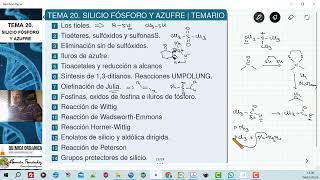 TEMA 20 SILICIO FÓSFORO Y AZUFRE  TEMARIO [upl. by Vivl470]