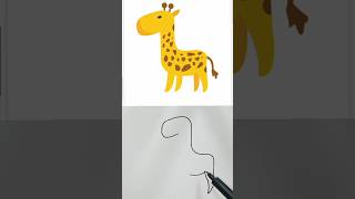 rap music cartoon giraffe drawingshorts russian [upl. by Adnirolc]