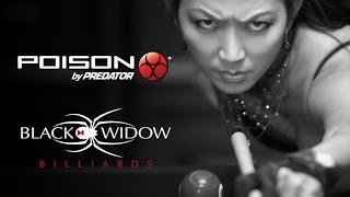 Poison Black Widow Cues by Predator  Thailand Pool Tables [upl. by Yelrac]