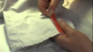 4 of 20 Pants Shortening and Hemming  Marking Length of First Leg [upl. by Sitnalta]