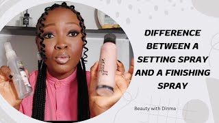 Difference between a setting spray amp a fix spray Settingspray makeup finishingspray viral diy [upl. by Hedwiga]