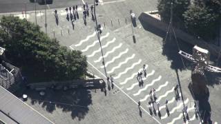 The City  People walking on the street overhead view [upl. by Uaerraj]