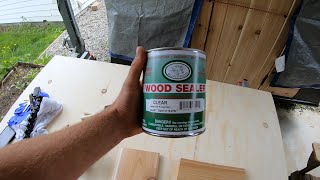 Sauna Trailer Step 32 Sun Frog Wood Sealer Testing [upl. by Googins]