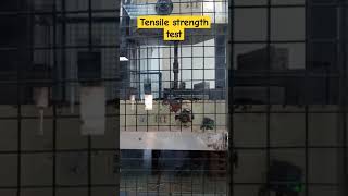 Tensile strength test of steelshorts [upl. by Ereynihc]