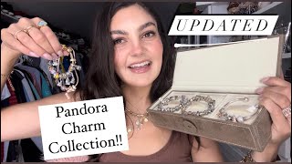 UPDATED  MY PANDORA BRACELETS  CHARM COLLECTION  DISNEY PARKS EXCLUSIVE CHARMS [upl. by Karoline]