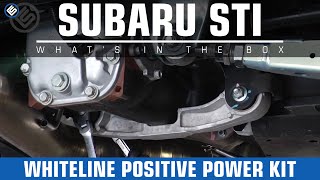 Whiteline Rear Diff Positive Power Kit Inserts 2011 Subaru STI ReviewInstallBeforeAfter [upl. by Ardnohsed]