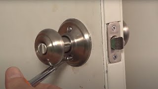 How to Remove a Door Knob [upl. by Eizzik]