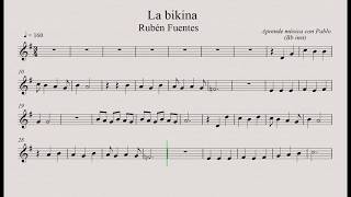 LA BIKINA Bb inst clarinetetrompetasaxo soptenor partitura con playback [upl. by Caffrey354]