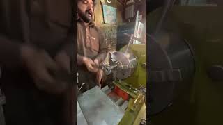 Taping Process In Flunch shortvideos machinary lathemachine machine [upl. by Atsillac]