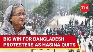 Sheikh Hasina Escapes To India After Resignation As Bangladesh Army Prepares For Takeover  Report [upl. by Atiuqat]