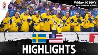 Highlights  Sweden vs USA  2024 MensWorlds [upl. by Ahsoem]